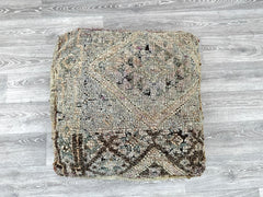 Kilim pattern floor cushion cover turkish moroccan persian tribal bohemian kilim rug pouf poef puff bean bag floor cushion floor pillow