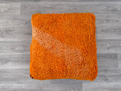 Moroccan pouf, wool pouf, Kilim pouf, berber pouf, footstool, pet bed, 60x60x20 cm pouf
