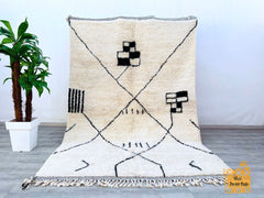 Custom Moroccan Runner Rug - Beni Ourain Hallway Carpet - Handmade Wool Rug - Narrow Bohemian Design