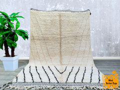 Custom Moroccan Boujaad Rug – Handmade Berber Wool Rug – Unique Berber Carpet for Living Room