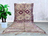 190 x 354 cm = 6.2 x 11.6 FT RED VINTAGE RUG - Rug for Living Room - Handmade Moroccan Rug - Old Berber Rug - Unique Vintage Rug - Moroccan Vintage Rug - Bohemian Rug