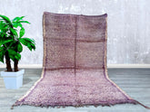 163 x 270 cm = 5.3 x 8.8 FT 70% OFF** Luxurious Moroccan Berber Beni Ourain Wool Rug in Cream, Handwoven Modern Geometric Area Rug with Tassel Edges, Bohemian Rug, Rugs