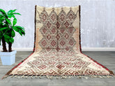 194 x 372 cm = 6.3 x 12.2 FT Round Beni ourain Moroccan Rug - Authentic Round Moroccan rug Old Handknotted Old Moroccan Rug, Round rug, Custom rug, Large Morocco rug