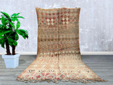 166 x 341 cm = 5.4 x 11.2 FT Beni ourain rug, Moroccan rug, Berber carpet, Cream Wool rug, Handmade rug, White Beni ourain style, Cream Area rug, Tapis berbere, Teppich