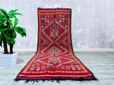 155 x 401 cm = 5.0 x 13.1 FT Morocco rug, Red wool rug, moroccan Red rug, custom moroccan rug, berber carpet, custom rug, Custom area rug, Rugs, wool rug, Moroccan rug