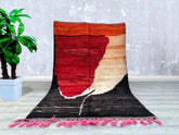 152 x 242 cm = 5.0 x 7.9 FT MOROCCAN HALLWAY RUG – Custom Runner rug - Handmade runner carpet – narrow morrocan rug - Pink Berber rug - Beni ourain rug - Genuine wool rug