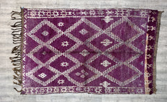 181 x 296 cm = 5.9 x 9.7 FT Diamonds Berber Rug Moroccan - Handmade Minimalist Area Rug, Bohemian Home Decor, Soft Dots, Vintage Style, Perfect for Weddings Living Room