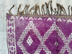 181 x 296 cm = 5.9 x 9.7 FT Diamonds Berber Rug Moroccan - Handmade Minimalist Area Rug, Bohemian Home Decor, Soft Dots, Vintage Style, Perfect for Weddings Living Room