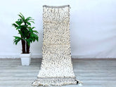 Add a touch of Moroccan charm to your space with this vintage Kilim Rug. Large enough to be used as an Rug, it offers both comfort and style. Handwoven from high-quality wool, its intricate patterns and rich colors make it a perfect addition to living rooms, patios, or any cozy corner. Cover only for a customizable look.