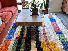 Bring warmth and artistry to your home with boho Moroccan rugs! Our collection includes hand-knotted Berber, Azilal, and Boujad carpets, featuring abstract, geometric, or checkerboard patterns. Made from 100% natural wool, these Moroccan area rugs are soft, hypoallergenic, and long-lasting. Available in vintage, modern, or bohemian styles, they suit living rooms, hallways, or coffee table decor. Enjoy limited-time discounts on customizable rugs with free shipping to the US, UK, Canada, and Europe. Whether y