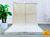 195 x 291 cm = 6.4 x 9.5 ft Colorful Dots Morrocan Rug, Rug for living room, Area Rug, Dots Tufted rugs, Moroccan Rug Handmade, Wool Beni Ourain Rug, berber Rug, , Gifts