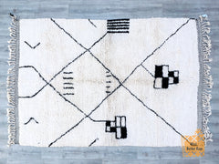 Custom Moroccan Runner Rug - Beni Ourain Hallway Carpet - Handmade Wool Rug - Narrow Bohemian Design