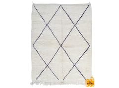 Diamonds Custom Moroccan Rug – Handmade Berber Wool Carpet – Boho Beni Ourain Area Rug for Home Decor
