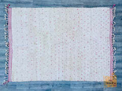 Pink Dotted Moroccan Rug – Custom Handmade Wool Carpet