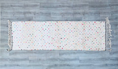 Colorful Dots Custom Moroccan Rug - Colorful Azilal Moroccan Rug – Handmade Boho Dotted Carpet