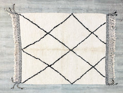 160 x 205 cm = 5.2 x 6.7 ft Diamonds Cozy Moroccan Rug, Cream Moroccan Rug, Rugs for Living Room, Beni Ourain Rug, Berber Wool Rug, Cream Area Rug, Morrocan Rug, Teppich