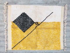163 x 208 cm = 5.3 x 6.8 ft CUTE BENIOURAIN KILIM Rug -Geometric Kilim Wool Rugs - Kilim Rug -Moroccan Rug -Custom Woven Rug -Handmade Kilim Rugs