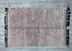 169 x 253 cm = 5.5 x 8.3 ft Moroccan rug minimalist striped design - Beni ourain rug - Handmade berber rug - Custom size rug - Wool area rug - Living room rug