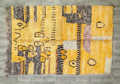 170 x 255 cm = 5.6 x 8.4 ft AMAZING BENIOURAIN RUG, Handmade Moroccan Rug, Custom Rug Ready, Geometric Custom Rug, Unique Custom Rug, Blue Rug for Living Room