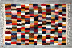 236 x 354 cm = 7.7 x 11.6 ft Colorful BENIOURAIN CARPET, Moroccan Handmade Rug, Handwoven Sheep Wool Rug, Handwoven Rug, Amazing Berber Area Rug