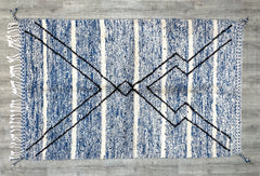 158 x 251 cm = 5.2 x 8.2 ft HAND KNOTTED RUG, Moroccan Beni Ourain Rug, Beige Berber Carpet, High-Quality Durable Wool Rug, Custom Size Area Rug, Tufted Beni Rug