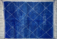 259 x 367 cm = 8.5 x 12.0 ft Diamonds Moroccan Carpet Rug Rug for Bedroom-Geometric Vintage Rug-Beniourain Carpet-Old Berber Rug-Handwoven Wool Rug-Vintage Area Rug