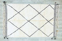 164 x 254 cm = 5.4 x 8.3 ft Diamonds AMAZING MOROCCAN ORANGE Rug - Morrocan Berber Rug, Authentic Berber Rug, Bohemian Style Rug For Living Room