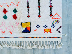150 x 249 cm = 4.9 x 8.2 ft Berber Rug Colorful, Beniourain Handmade Rug Small, Morocco rug vintage, Berber Carpet, Tapis Berbere, Bathroom Rug, Home Decor Gift
