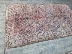 198x335 cm = 3.5 x 11.0 Vintage Moroccan Berber Rug – Tribal Boho Charm