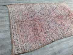 198x335 cm = 3.5 x 11.0 Vintage Moroccan Berber Rug – Tribal Boho Charm