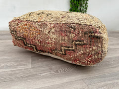 Boho Moroccan Floor Cushion – Handmade Wool Kilim Pillow Cover