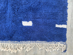 193 x 256 cm = 6.3 x 8.4 ft Abstract Beni ourain rug- Authentic Moroccan Rug- Custom Beni Ourain rug- Beni Rug- Large Moroccan Rug- Blue White Black Rug- Custom rug