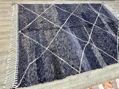 248 x 342 cm = 8.1 x 11.2 ft Diamonds Moroccan rug hand knotted - Beni ourain rug - Wool berber rug - Custom rug - Handmade rug - Genuine lamb wool - Morocco rug - Beni rug