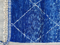 259 x 367 cm = 8.5 x 12.0 ft Diamonds Moroccan Carpet Rug Rug for Bedroom-Geometric Vintage Rug-Beniourain Carpet-Old Berber Rug-Handwoven Wool Rug-Vintage Area Rug