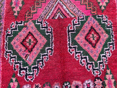 190x330 cm = 6.2 x 10.8 Vintage Moroccan Berber Rug – Handmade Boho Beauty