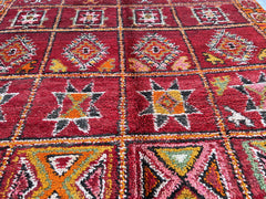 167x261 cm = 5.5 x 8.6 Vintage Moroccan Berber Rug – Authentic Handmade Tribal Carpet
