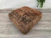 Boho Moroccan Floor Cushion – Handmade Wool Kilim Pillow Cover