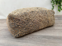 Vintage Moroccan Floor Cushion – Wool Kilim Pillow Cover for Boho Decor