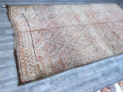 217x400 cm = 7.1 x 13.1 Timeless Vintage Moroccan Rug – Handmade Berber Carpet for Modern Homes