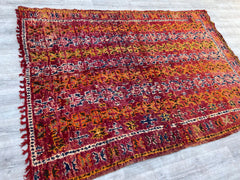 170x238 cm = 5.6 x 7.8 Vintage Moroccan Berber Rug – Timeless Tribal Charm