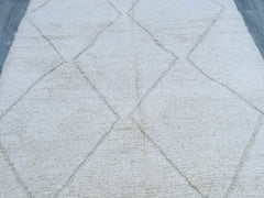 161 x 251 cm = 5.3 x 8.2 FT Diamonds White Moroccan Rug, Rugs for Living Room, White Boujaad Rug, Berber Rug, Wool Area Rug, Handmade Wool Rug, Beni Ourain, Berber Teppich