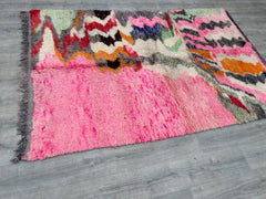 156 x 244 cm = 5.1 x 8.0 ft Colorful GORGEOUS BENIOURAIN CARPET, Moroccan Handmade Rug, Living Room Rug, Handmade Wool Carpet, Azilal Berber Rug, Handwoven Rug