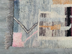 173 x 237 cm = 5.7 x 7.8 ft Colorful Abstract Handmade Kilim Rugs-CUTE BENIOURAIN KILIM Rug -Geometric Kilim Wool Rugs - Kilim Rug -Moroccan Rug -Custom Woven Rug