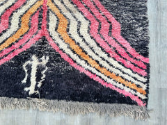 174 x 260 cm = 5.7 x 8.5 ft Large Moroccan Rug, Beni Ourain Colorful Rug, Custom Beni Ourain rug, Style Moroccan Rug, Custom rug