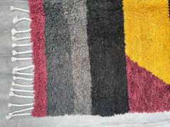 163 x 236 cm = 5.3 x 7.7 ft Colorful Abstract Custom rug - Moroccan rug - Handmade rug - Moroccan berber rug - Beni ourain rug - Morocco rug - Moroccan area rug