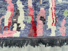 161 x 263 cm = 5.3 x 8.6 ft Colorful Abstract ARTISTIC BENIOURAIN RUG, Moroccan Handmade Rug, Custom Made Hnadwoven Carpet, Berber Large Rug