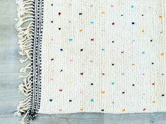 195 x 291 cm = 6.4 x 9.5 ft Colorful Dots Morrocan Rug, Rug for living room, Area Rug, Dots Tufted rugs, Moroccan Rug Handmade, Wool Beni Ourain Rug, berber Rug, , Gifts