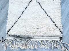 097x317 cm = 3.2 x 10.4 Diamonds Handmade Moroccan Beni Ourain Rugs – Timeless Berber Elegance