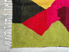 155 x 248 cm = 5.1 x 8.1 ft Colorful Carpet moroccan wool,custom handmade rugs,living room rug,large rug,carpet woven rug,Authentic rug, carpet boujaad rug,Soft carpets