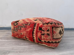 Handmade Moroccan Wool Floor Cushion & Kilim Pillow Cover – Boho Decor